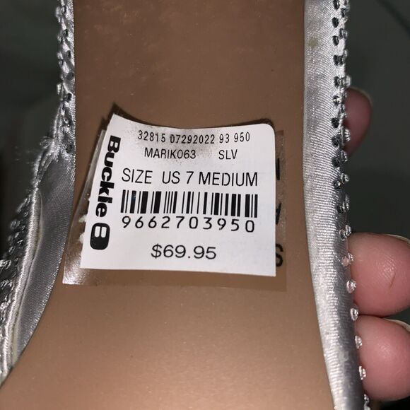 Qupid Rhinestone Boots Booties Womens 7 Buckle NWT Sparkly Concert - Picture 5 of 7